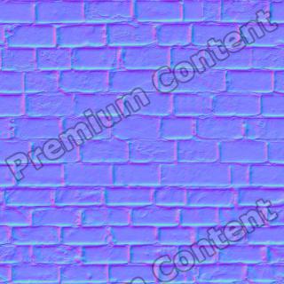 seamless wall bricks normal mapping 0020